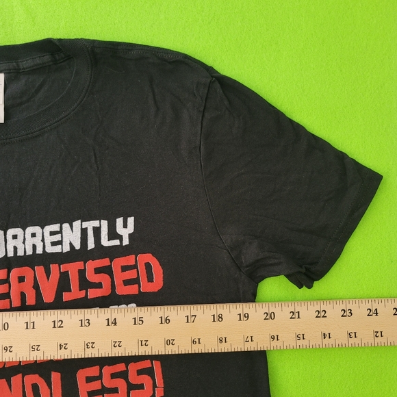 I'm Currently Unsupervised T-Shirt Gaming Rude Novelty  size M - Picture 3 of 8
